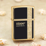 Zippo Golden Arabesque Black Lacquer lighter KZ515-1