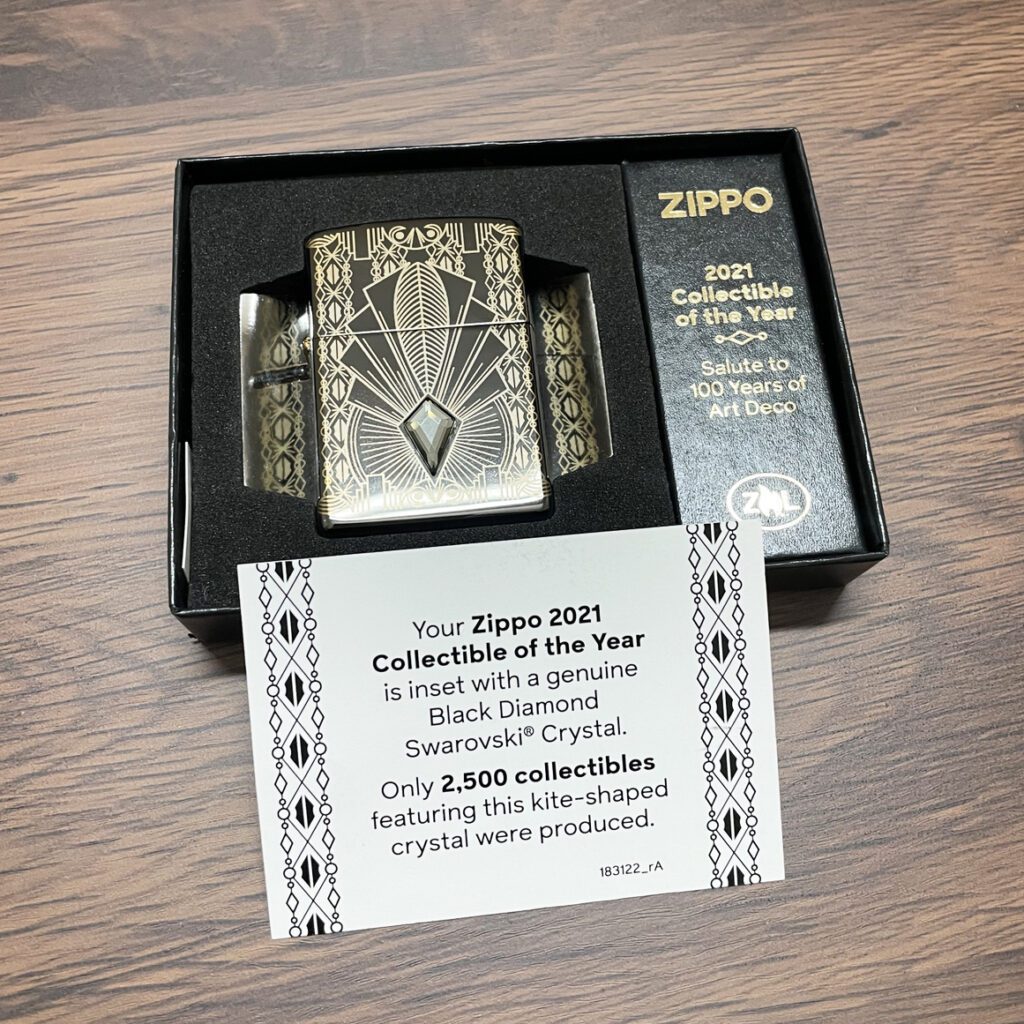 Zippo 2021 Collectible of the Year Art Deco European Version