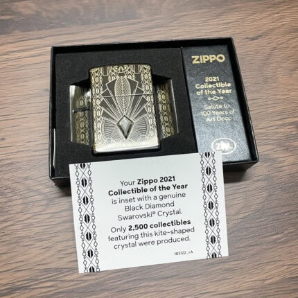 Zippo 2021 COTY Art Deco Europe Lighter 49502