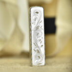 ZippoPlatedSilverArabesqueHandEngraved_03-1