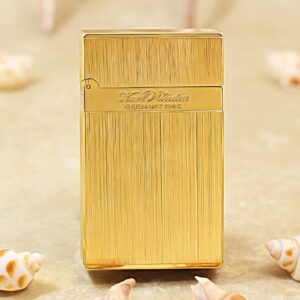 Karl Wieden Line 2 Cling Sound Brushed Golden Lighter