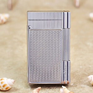 Karl Wieden Line 2 Cling Sound Silver Wave Pattern Lighter