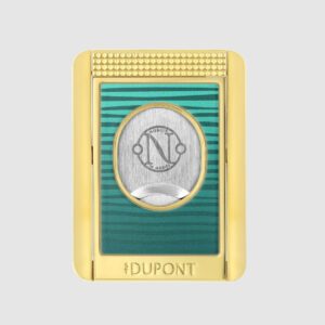 S.T. Dupont Jules Verne Cigar Cutter With Stand Pacific Green 003442