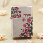 Zippo Classic Antique Silver Rose lighter 205-02