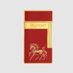 S.T. Dupont Slimmy 2026 Year of the Horse red lacquer and gold torch lighter 028080