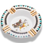 CigarLoong CL-021 horse motif four-cigar ceramic ashtray, alternate product view 6