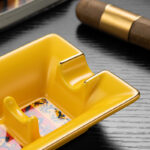 CigarLoong CL-022 slim single-cigar ceramic ashtray, alternate product view 3