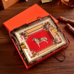 CigarLoong CL-003 Year of the Horse two-cigar ceramic ashtray