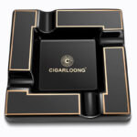 CigarLoong CL-005 maze motif four-cigar ceramic ashtray, alternate product view 4