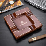 CigarLoong CL-005 maze motif four-cigar ceramic ashtray, alternate product view 6