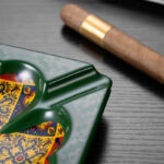 CigarLoong CL-009 star motif four-cigar ceramic ashtray, alternate product view 2