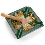 CigarLoong CL-009 star motif four-cigar ceramic ashtray, alternate product view 4