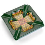 CigarLoong CL-009 star motif four-cigar ceramic ashtray, alternate product view 5