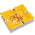 CigarLoong CL-014 rectangular Opus X motif four-cigar ceramic ashtray, alternate product view 4