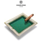CigarLoong CL-015 solid-color two-cigar ceramic ashtray, alternate product view 4