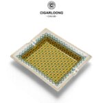 CigarLoong CL-015 solid-color two-cigar ceramic ashtray, alternate product view 5