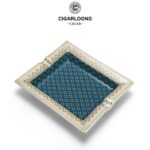CigarLoong CL-015 solid-color two-cigar ceramic ashtray, alternate product view 7