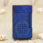 Karl Wieden KW-T021013 Smoked Blue Constantine butane lighter product gallery photograph 1