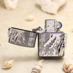 Japanese Zippo Black Ice dragon head emblem lighter – alternate view 2