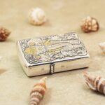 KZ127 ornamental engraving on the elephant Zippo Armor lighter, reverse view