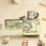 KZ161 brass lighter with Since 1932 American Classic engraving