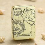KZ161 American Classic Windy brass Zippo 1941 Replica, front view