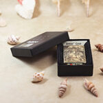 KZ173 Crusades engraved brass lighter with original Zippo box