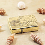 KZ178 Xi Shi engraved brass Zippo Armor lighter, reverse view