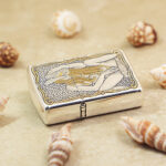 KZ186 cowgirl engraved Zippo Armor lighter shown open