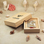 KZ195 Rose Girl engraved lighter with bamboo presentation box