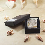 Open Motorbike Girls Zippo Armor lighter presented beside the original box