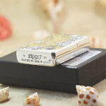 Phoenix Zippo Armor lighter displayed in its presentation gift box