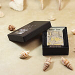 Open Golden Hairpin Beauty Zippo Armor lighter presented beside the original box