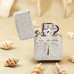Zippo White Full Crystal Cross Jacket Lighter – alternate view 2