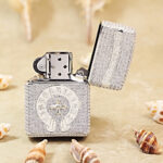 Zippo White Full Crystal Cross Jacket Lighter – alternate view 3