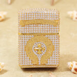 Zippo Gold-Tone Full Crystal Cross Jacket Lighter – alternate view 1