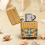 Zippo Gold-Tone Enamel Auspicious Beasts Jacket Lighter – alternate view 2
