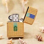 Zippo Gold-Tone Enamel Auspicious Beasts Jacket Lighter – alternate view 3