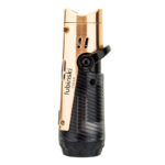 LUBINSKI YJA-10038 3-in-1 single-jet cigar lighter with punch and cigar rest, alternate detail view