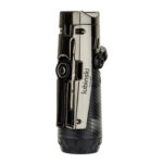 LUBINSKI YJA-10038 3-in-1 single-jet cigar lighter with punch and cigar rest, product detail view