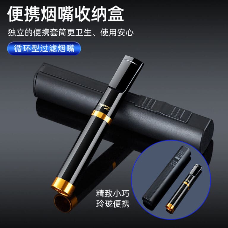 cigarette holder and lighter gun Pink Pistol Lighter Dual Use Butane Gas Refillable Cigar Cigarette Case  Holder Men's Novelty Gift Wholesale Windproof Pocket Lighter For Smoking  Accessories DQTV