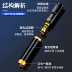 ZOBO ZB-497 Reusable 3-Size Aluminum Cigarette Filter Holder - Image 4