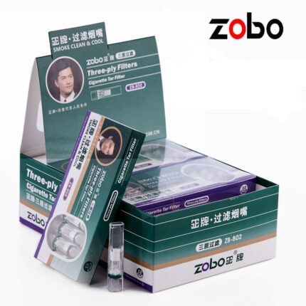 ZOBO ZB-802 three-layer disposable filters for regular cigarettes