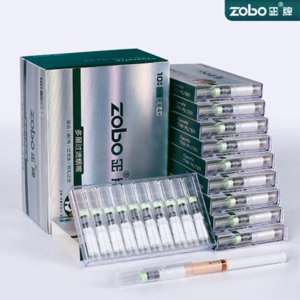 ZOBO ZB-873 five-layer disposable cigarette filters in 100-piece box