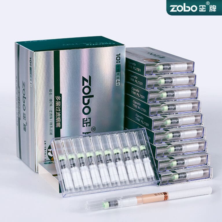 Zobo product boxes with stacked sealed vials and a clear blister pack on a light background