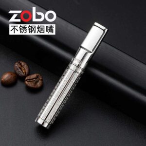 ZOBO Recyclable Washable Stainless Steel Cigarette Filter Holder