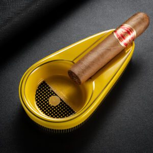 CigarLoong Classic Painted Single Slot Cigar Ceramics Ashtray