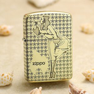 Zippo 1941 Replica Brass 5-Sides Stars Windy Lighter