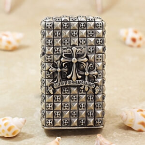 Zippo Slim Metal Jacket Cross Lighter