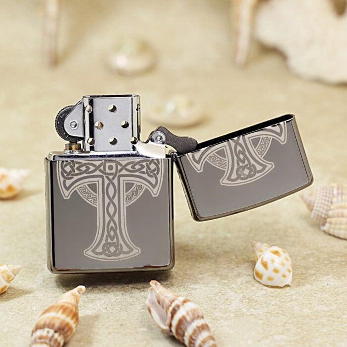 Zippo Celtic Cross Design Lighter 48614 | KingZendo